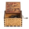 Carving Wooden Hand Crank Music Box, Mini Musical Box, You Are My Sunshine, Birthday Gift for Wife/Husband, Children's Day Gifts 5
