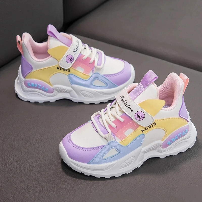 2024 kinder Turnschuhe Mädchen Schule Casual Outdoor Atmungsaktive Laufschuhe Licht Weiche Tenis Rosa Nicht-slip Kinder Schuhe_voghion.com