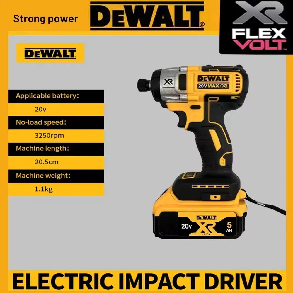 Dewalt DCD887 cordless 250RPM brushless motor 1/4 electric impact