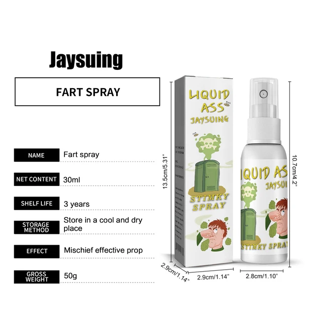 Spray de fet liquide pour adultes et enfants, bombe puante, gaz puant,  bâillon de merde, blague, fournitures de fête, jouets amusants, 30ml -  AliExpress