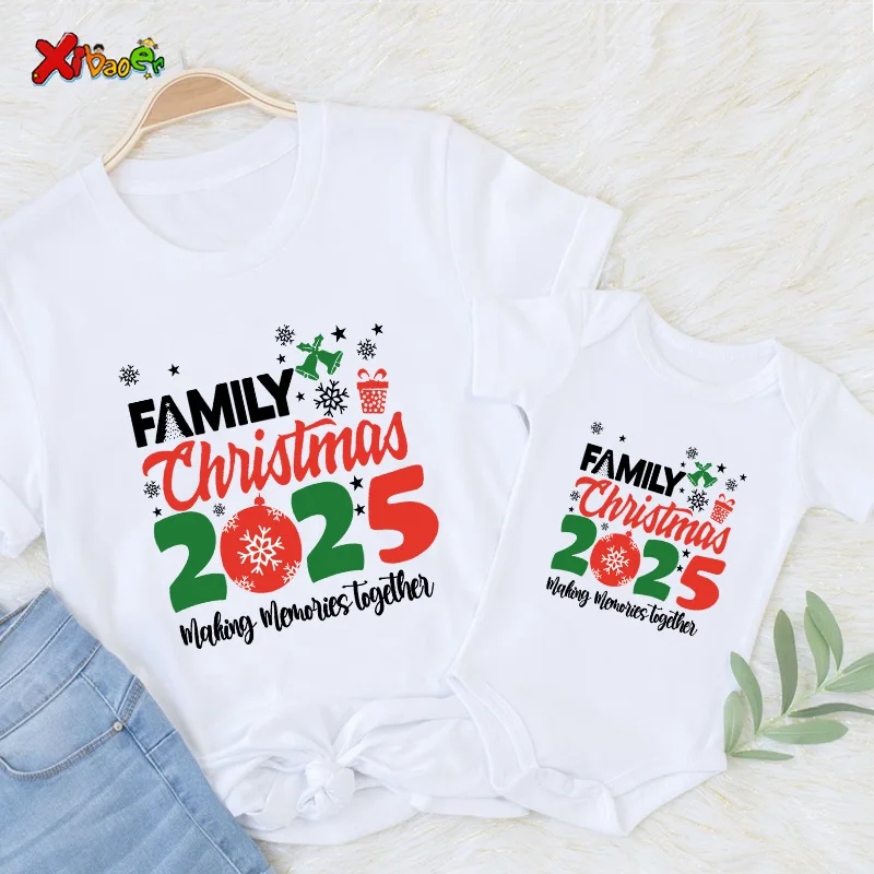 thumbnail image 5 of Conjunto de pijamas navideños a juego para toda la familia, camisa, 2025, conjunto de pijamas navideños, trajes a juego, mamelucos para niña, ropa de dormir, regalo familiar, camisa, 5 of 5