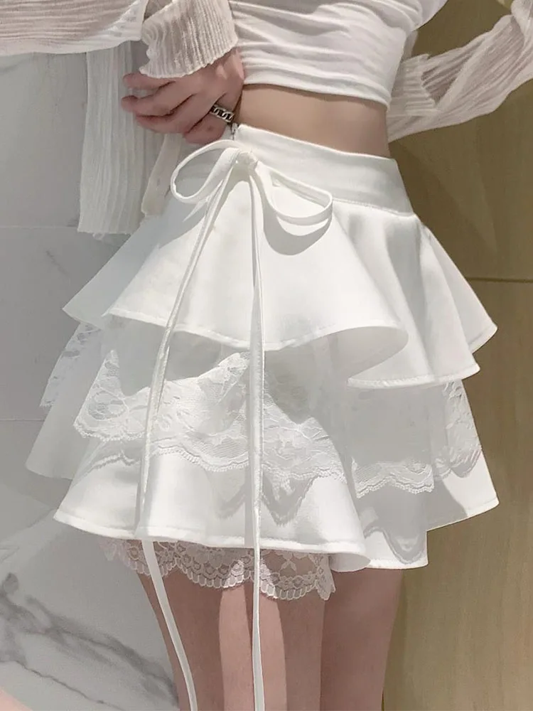 IVE レイ着用 Kashiko 25ss Fairy Ribbon Bubble Skirt LIZ LISA Official Online Store Girly Fashion｜ Tokyo Kawaii Life