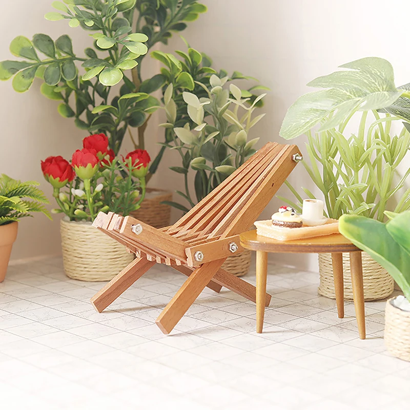 

1 шт., 1:12 миниатюрный стул для кукольного домика, складное кресло, модель детской игрушки, аксессуары для кукольного домика