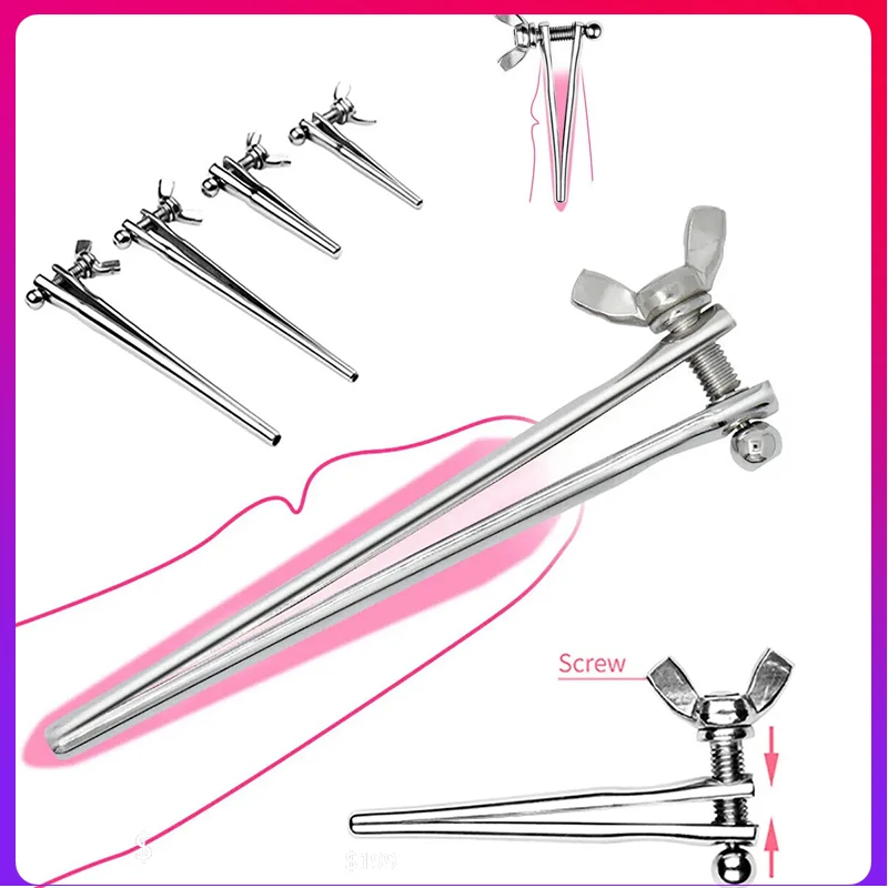 Penis Sex Toys Adjustable Size Urethral Dilator Slave BDSM Penis Plug Insert Sounding Rods Urethra Plug Sex Toys Men Masturbation Goods