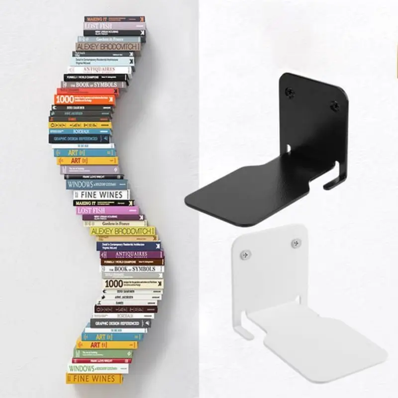 

Invisible Floating Bookshelf Floating Book Organizer Wall Indoor Storage Accessories Suit Heavy Duty Metal Shelves For Books New