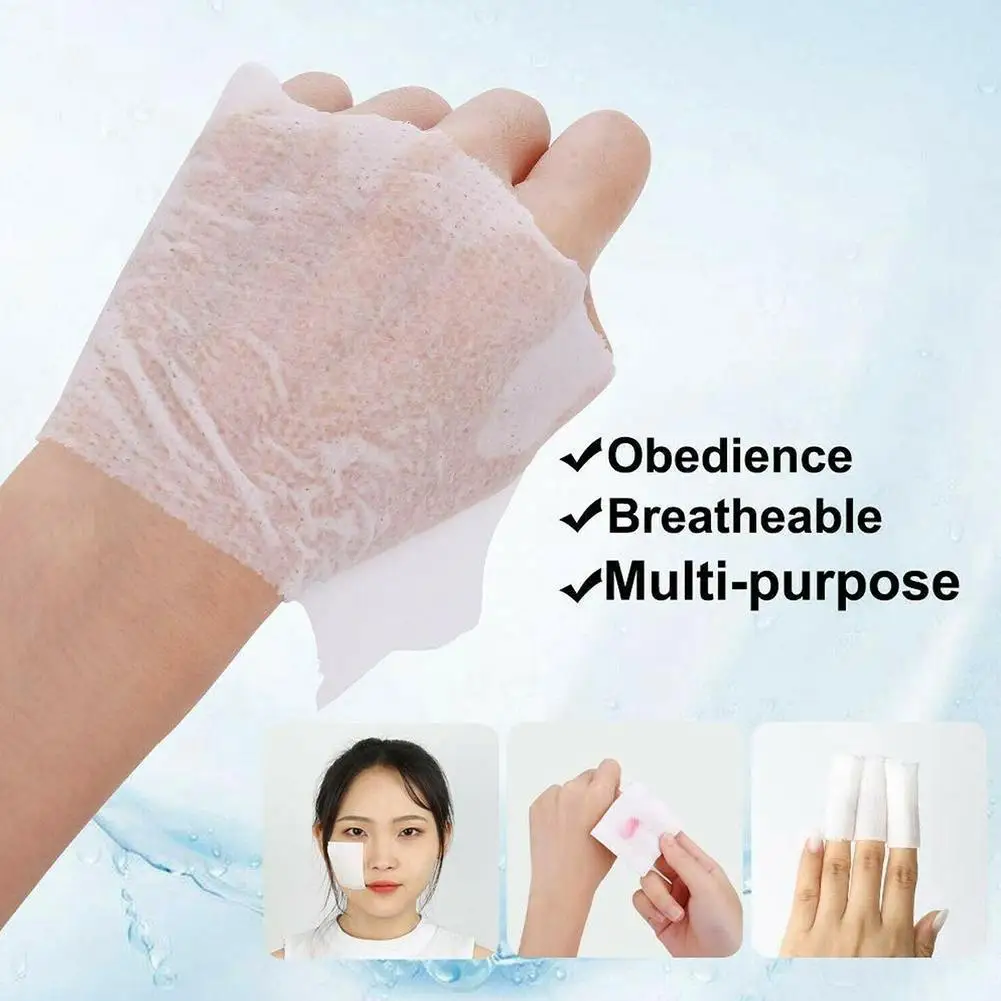 50/100/200PCS Disposable Stretchable Cleansing Makeup Cotton Wipes Thin Makeup Remover Pads Ultrathin Facial Cleansing Paper 5