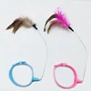 New product collar cat teaser self-entertainment cat toy neck collar feather bell cat toy pet supplies 3