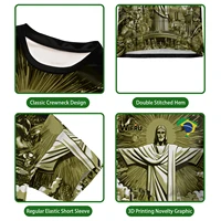 Été nouveau brésil jésus maillots de Football Wifru entraînement de Football en plein air uniformes respirants t-shirts à séchage rapide pour hommes hauts pour enfants 6