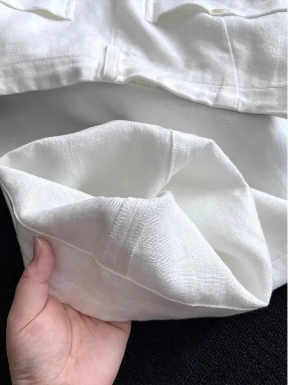 Women's Linen Pants Anti-Wrinkle Breathable Loose Fit Casual Trousers Comfortable Natural Waist Summer Fashion Style - 3