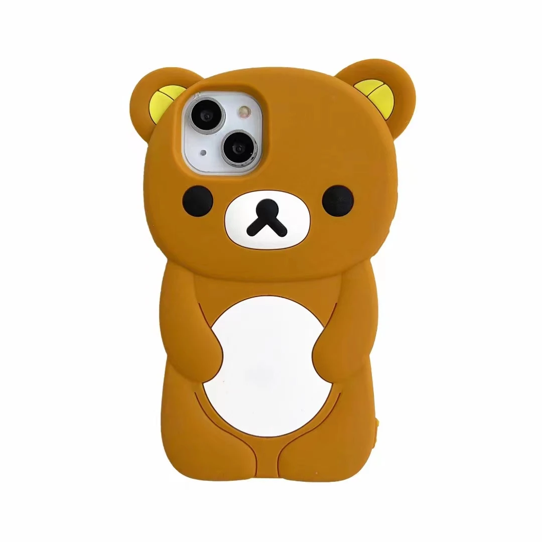Silicone Protective Cover Cartoon Case Ipone Us Bears Cover Iphones