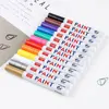 1PC Car Paint Marker Pen Waterproof Car Wheel Tire Oily Painting Mark Pen Auto Rubber Tyre Polishes Metal Permanent Marker 6