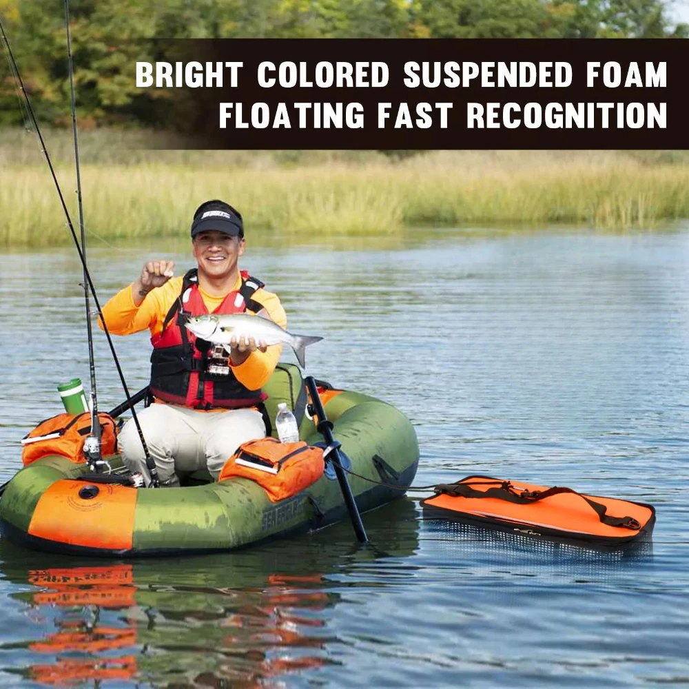 Foldable Floating Basket Live Fish Protector Bag Water Shortage Square Live Fish Keeper Handbags Living Bucket Case