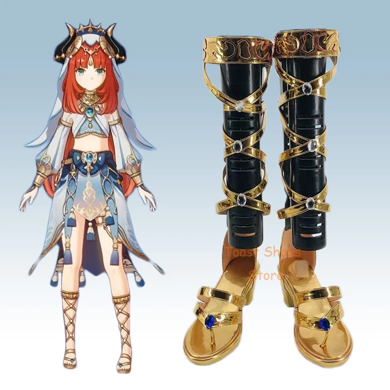 

Game Genshinimpact Nilou Cosplay High-heeled Shoes Comic Game for Con Halloween Cosplay Costume Prop Sexy Style