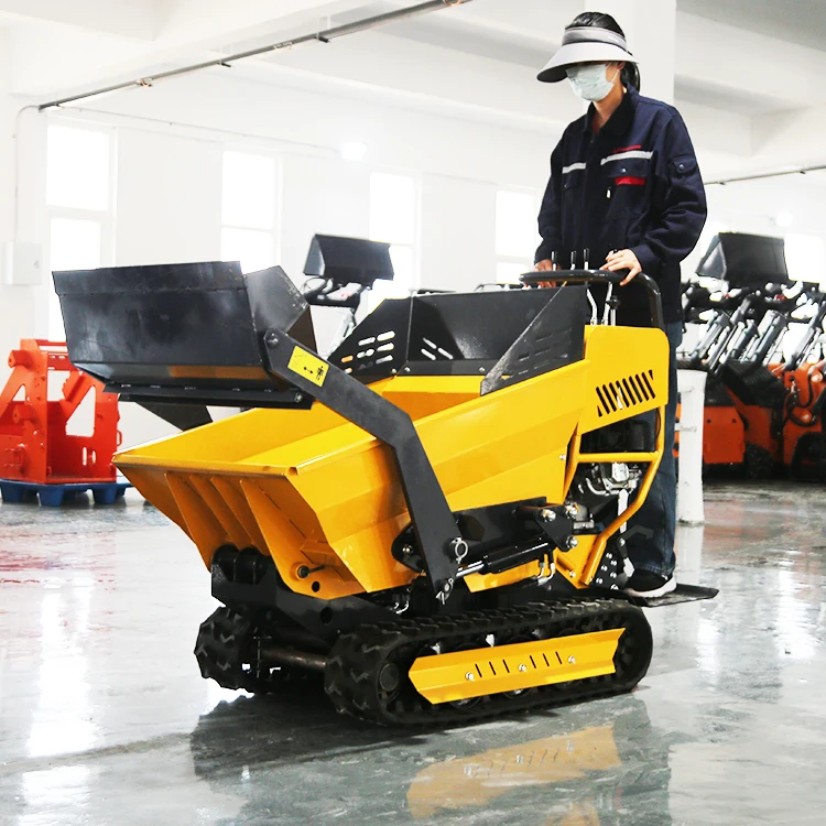 Hot Selling New All Terrain 500kg Load Self Loading Crawler Mini Dumper ...