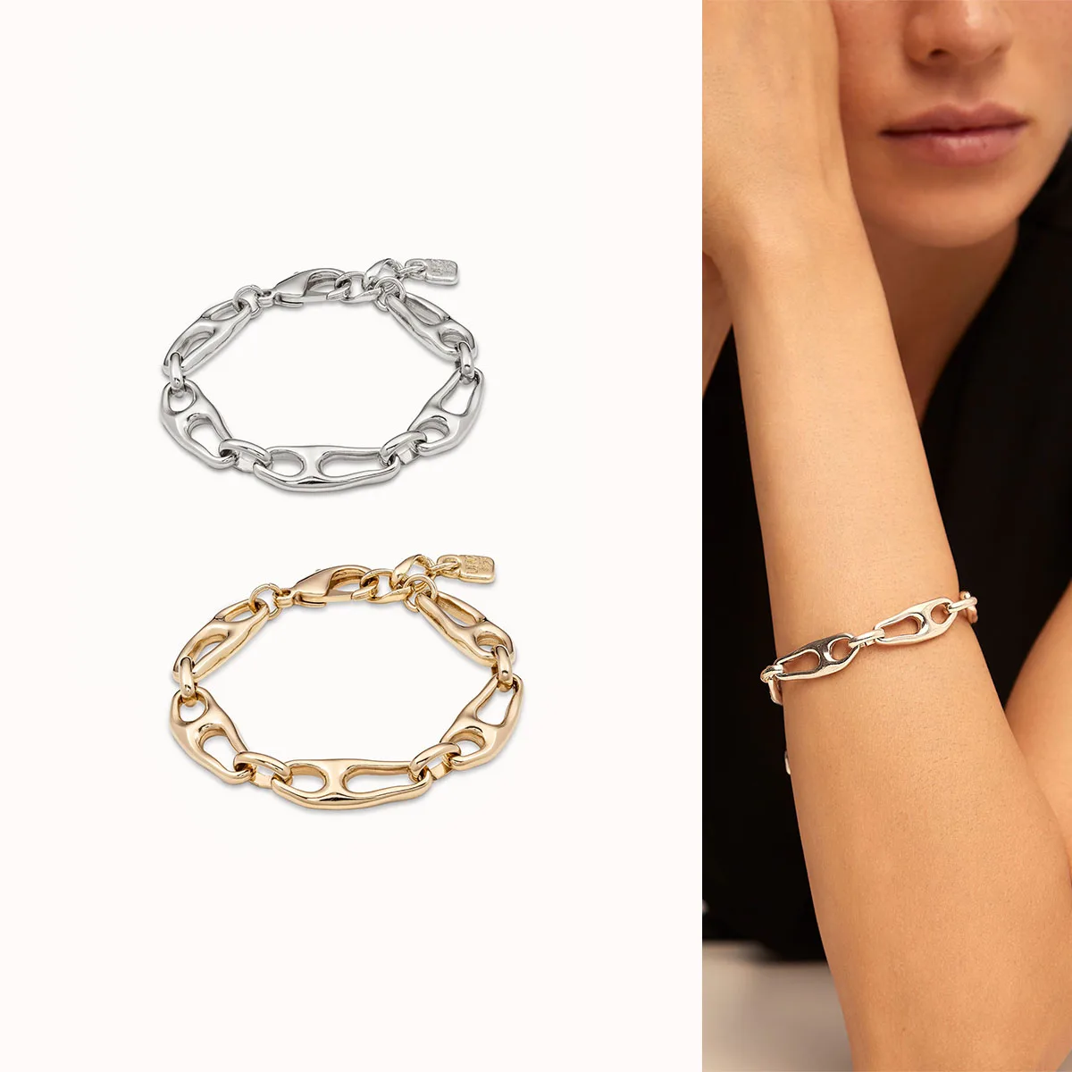

2024 Classic UNO DE 50 Fashion 925 Silver Bracelet Women Lightweight Cost-Effective Jewelry