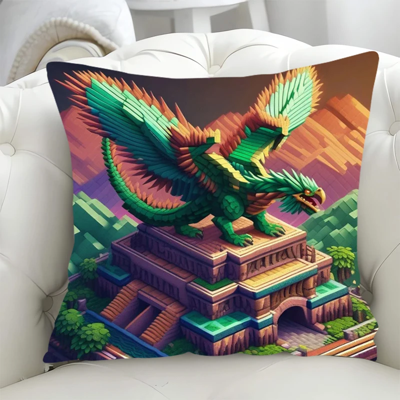 

Isometric Pixel Art Decorative Pillowcase for Pillow Cover 45x45 Fall Decor Lounge Chairs Pillowcases 40x40 Chair Cushion Covers