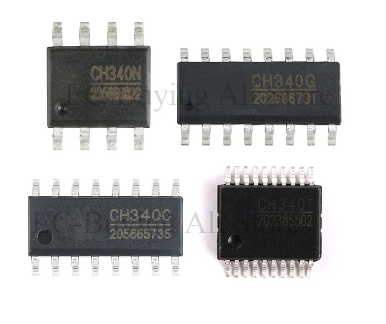 

5pcs/lot CH340 CH340C CH340G CH340N CH340T Chip IC SOP-16 SSOP-20 SOP-8 SMD USB to UART Interface