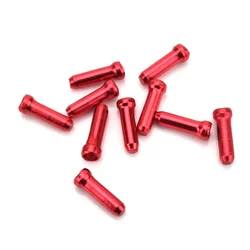 50-Pack Alloy Bike Cable End Caps for Brake and Shift Systems (50pcs Red)