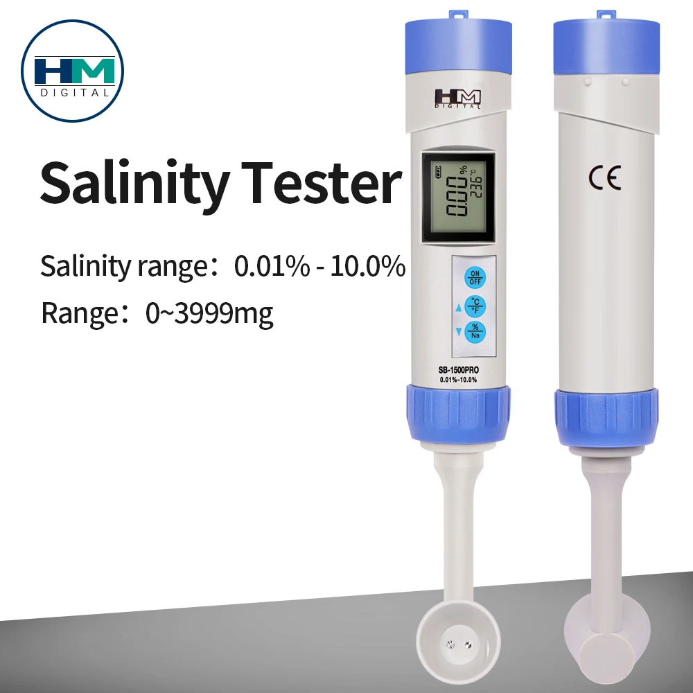 

Portable Salinometer Salinity Meter Salt Temperature Tester with Spoon High-precision Salt Concentration Meter for Food Soup