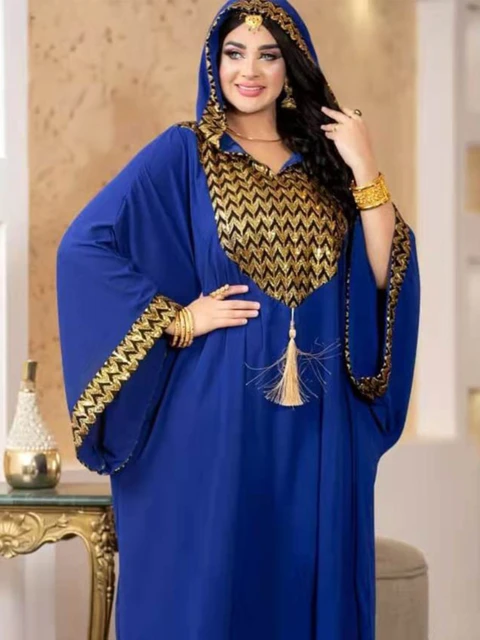 111022-34f237.jpg Robe de soirée africaine à capuche pour femmes musulmanes, caftan marocain, abaya, islam, dubaï