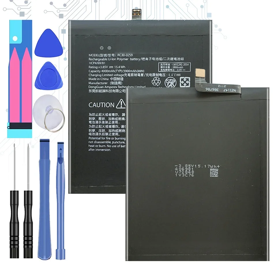 Rc30-0259 Batteria Di Ricambio Da 4000Mah Per Telefono Razer 2 Phone2 1 Icp4/69/81