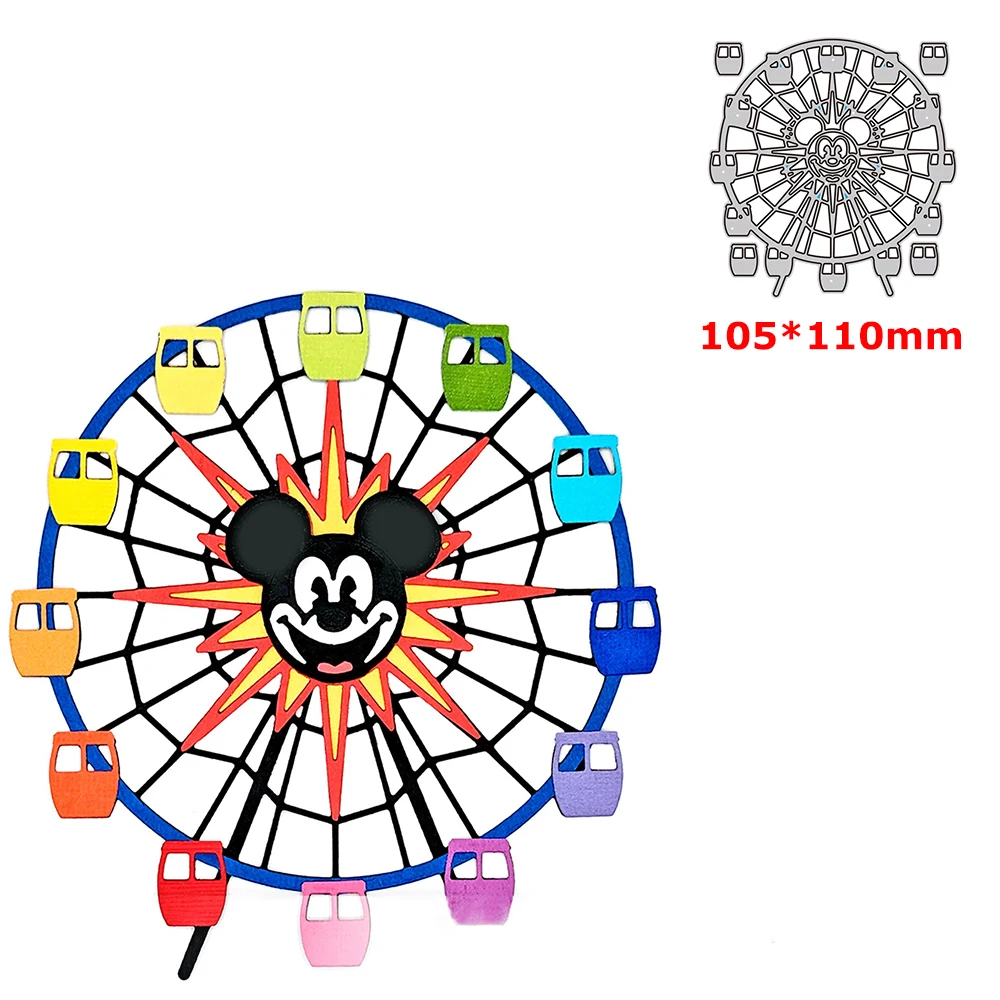 Disney Fun Wheel Metal Cutting Dies Per Fai Da Te Scrapbook Paper Craft Knife Mold Blade Punch Stencil Muore 2023 Vendita Calda