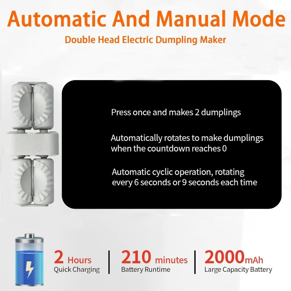 Double Head Automatic Electric Dumpling Maker image 4