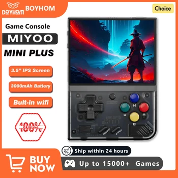 MIYOO Mini Plus Portable Retro Handheld Game Console V2 Mini+ 3.5 Inch IPS Screen Classic Video Game Console Linux System Gift 1
