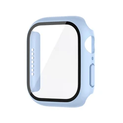 Premium Tempered Glass Screen Protector and Protective Case - Series 7 8 9 45MM (Ice Sea Blue)