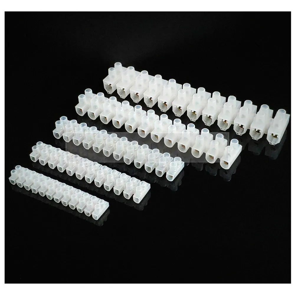 Description Picture 3 of itemelectric connector strip Wire connector Barrier Electirc Strip Block Terminal Plastic Screw terminal block connector