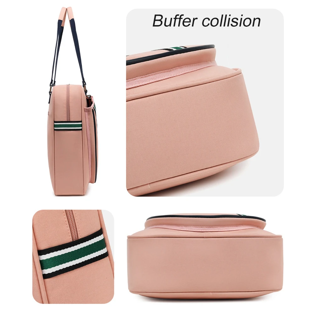 Rückansicht mit dem Schlägerfach der Tragetasche