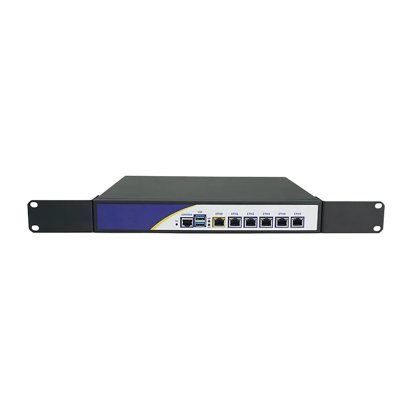 

BKHD Rack-mounted Desktop Firewall 6x2.5GE Compatible Pfsense MikrotikOS Inside Celeron J4125 4GB RAM 128GB SSD