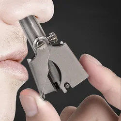 Stainless Steel Nose Trimmer for men Manual Trimmer for Nose Razor Shaver Washable Nose Ear Hair Trimmer Tools