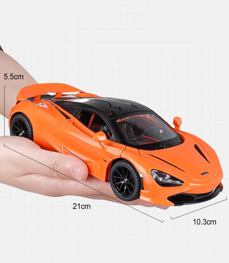 Mini Voiture télécommandée 1/24 McLaren 720S GT3 rouge