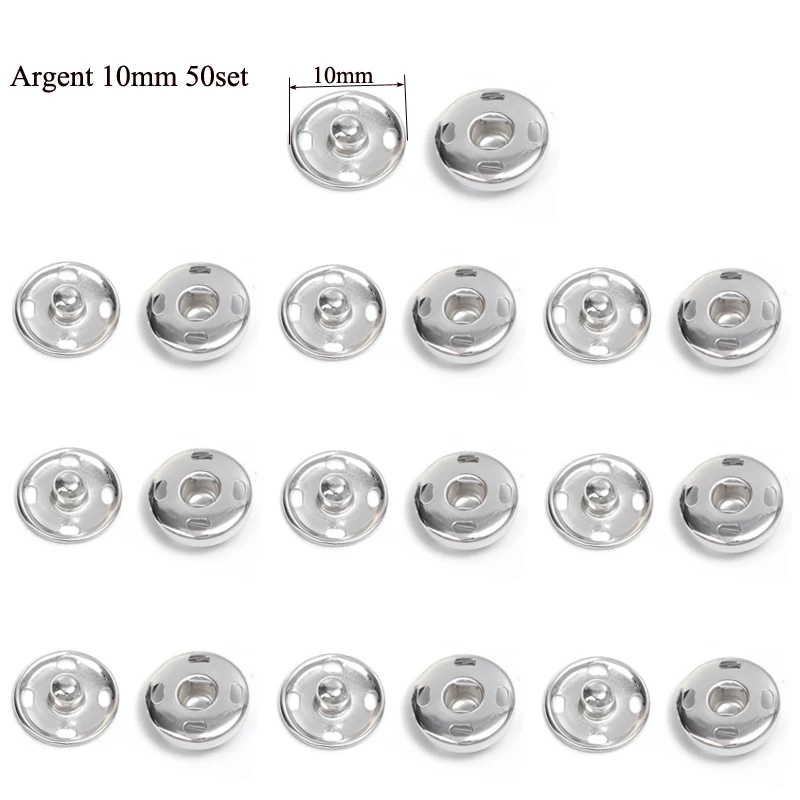 Argent 10mm 50set