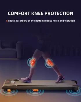 Under Desk Treadmill, Incline Walking Pad Treadmill 330lbs Capacity, 2.5HP Portable Treadmills for Home 3