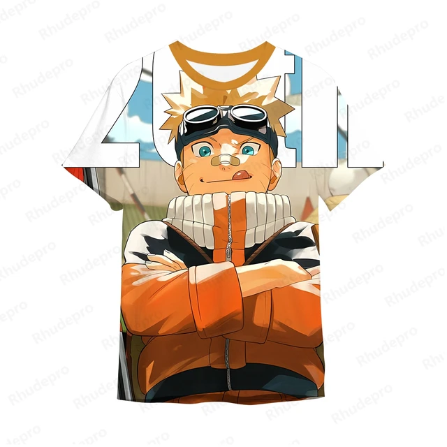 나루토 팬을 위한 궁극적인 선물: 편안하고 스타일리시한 오버사이즈 티셔츠 셔츠