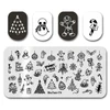 Nail Art Stamp MouTeen173 New Year Christmas Day Nail Plates Stamp Manicure Set For Nail Art Stamping 2