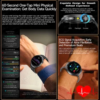 ECG Health Smartwatch with HD Calling 5