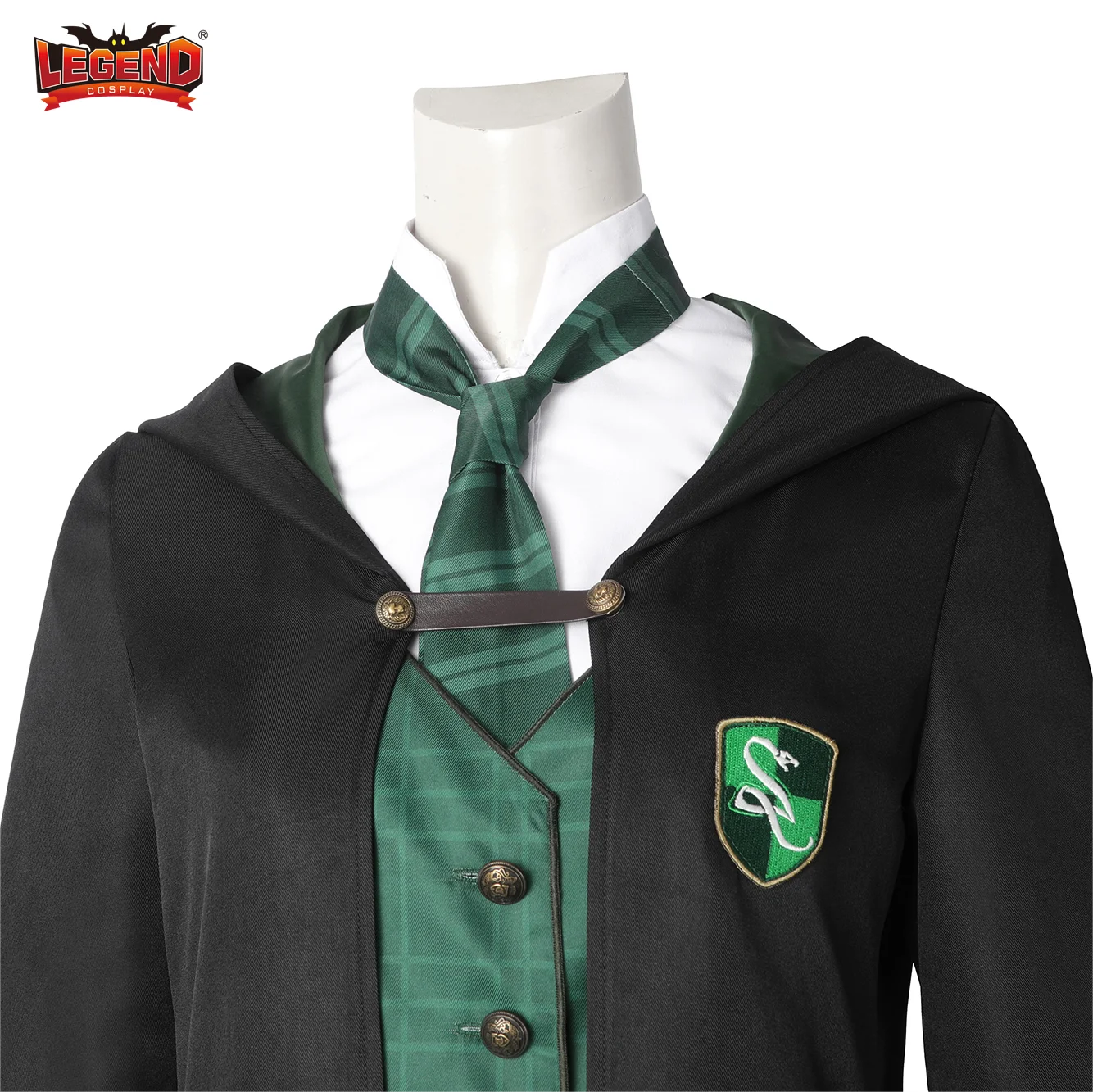 Game Legacy Slytherin Cosplay Costume Vest Shirt Skirt