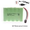 3.6V/4.8V/6V/7.2V/9.6V 5000mAh NI-MH Battery For Rc toys Cars Tanks Robots Guns Boats toys accessories high capacity AA Battery 4