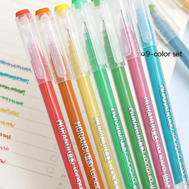 Gel Pens 105Color Hand Account Languo Morandi Retro Pen Large-Capacity Color Handbook For Student Painting Graffiti Writting