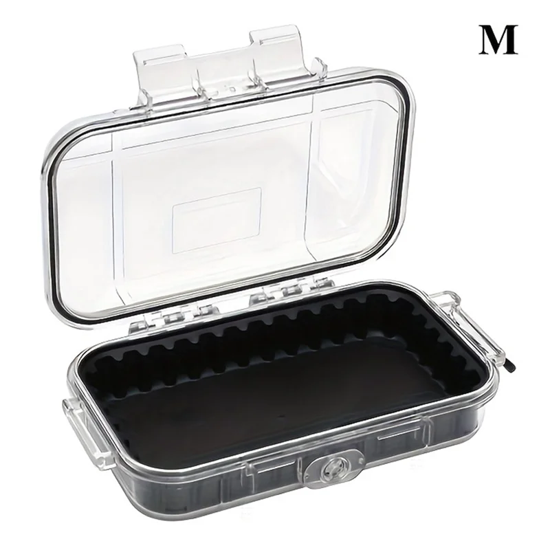 방수 밀봉 안전 상자 걸이 링 포함 충격 방지 투명 내충격 하드 휴대용 공구 보관 케이스 휴대용 공구함