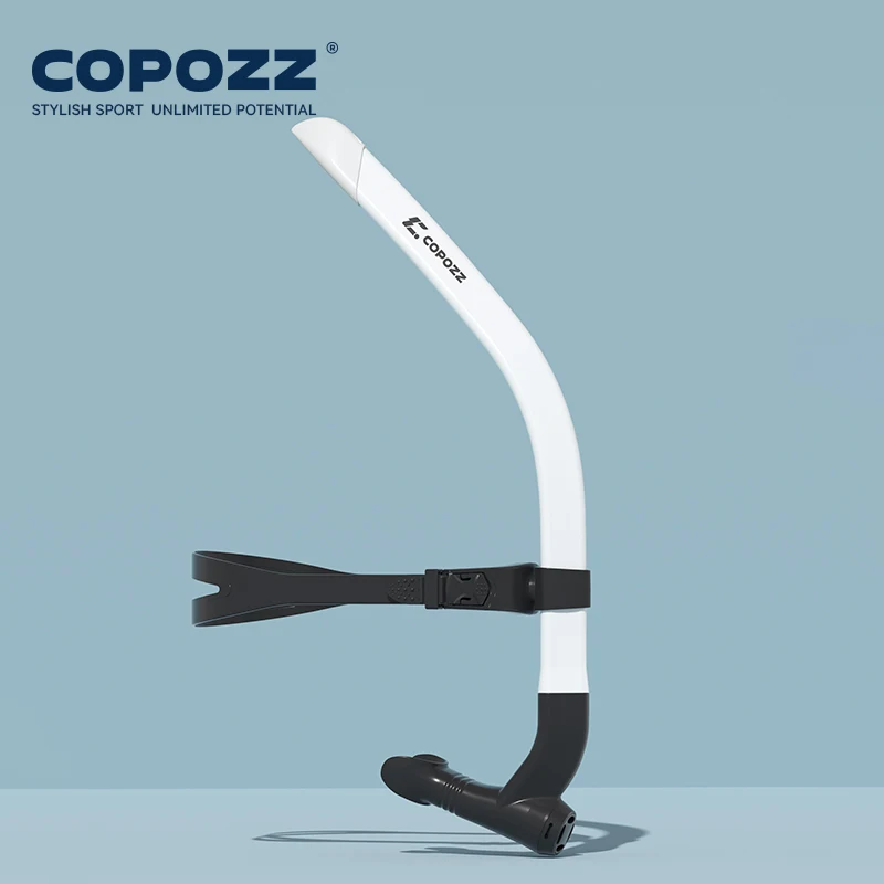 COPOZZ Front Head Swimming Training Snorkel Silicone Mouthpiece For Female Male Youth