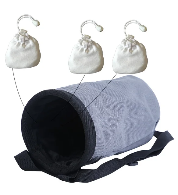 Sac à Craie Pour Escalade Et Musculation - Poche Zippée, Ceinture Réglable, Tissu Oxford, 18x10x10 Cm - Accessoire Grimpeur Et Haltérophile