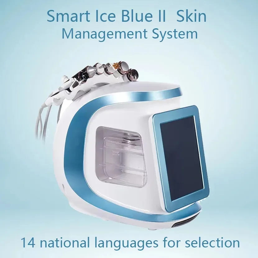 

Skin Analyzer 7 IN 1 Facial Care Machine Smart Ice Blue Face Aqua Hydra Facial Microdermabrasion Dermabrasion Home Use Salon