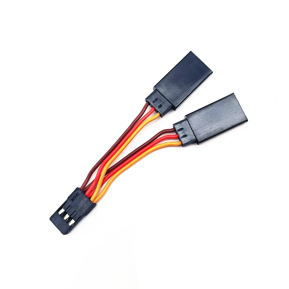 Câble en Y pour Servo RC 7cm - Lot de 5/10 - Connecteur JR Mâle vers 2 Femelles