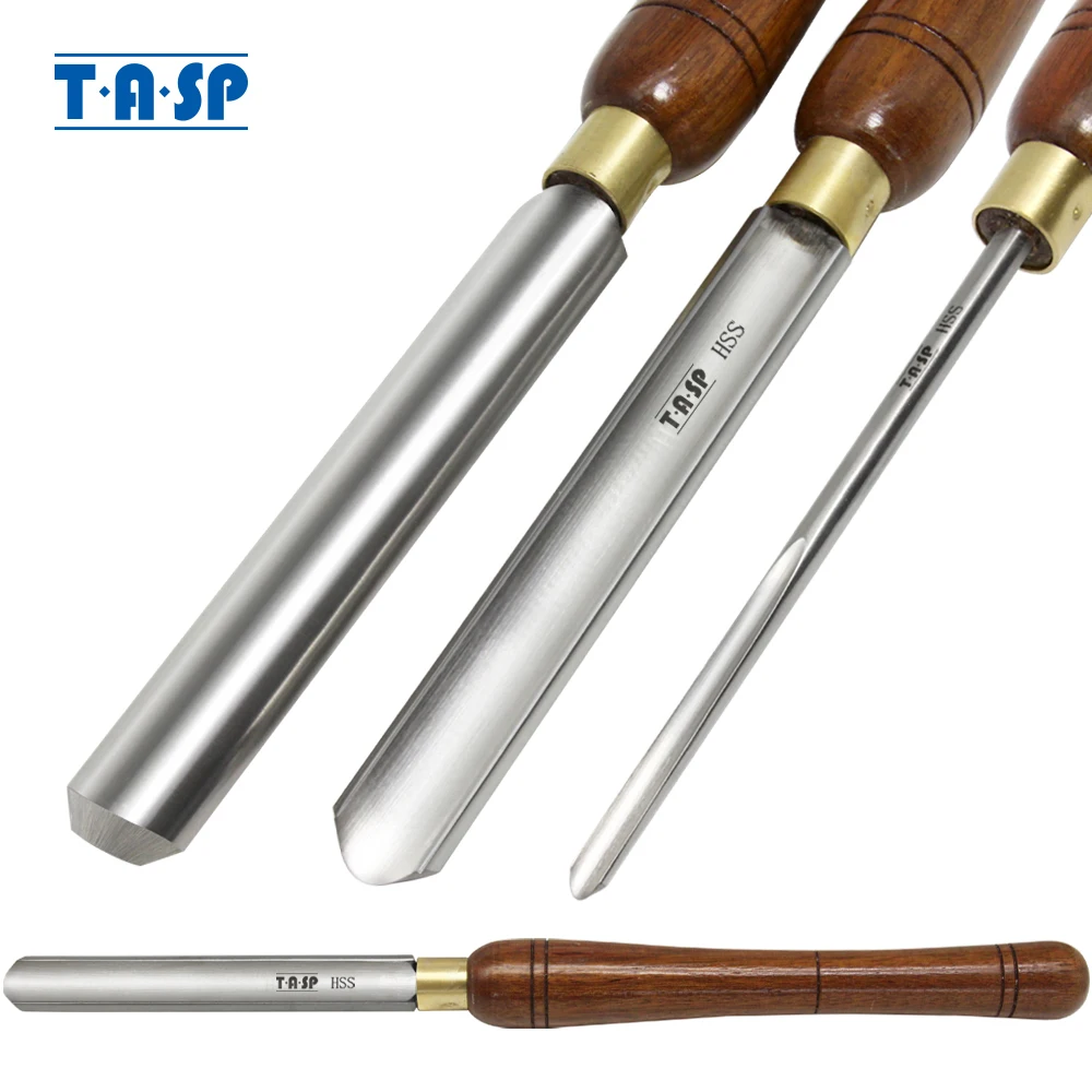 TASP HSS Roughing Spindle Gouge Woodturning Tools 25 & 22mm Woodworking ...