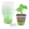 Plastic Square Flower Pot Provides Stability Prevents Slipping Scratching For Succulents Cacti Herbs Outdoor Living Accessories 4