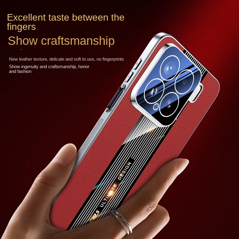 Luxury Hard PU Leather Plating Protective Back Cover